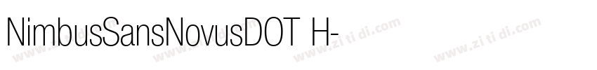NimbusSansNovusDOT H字体转换